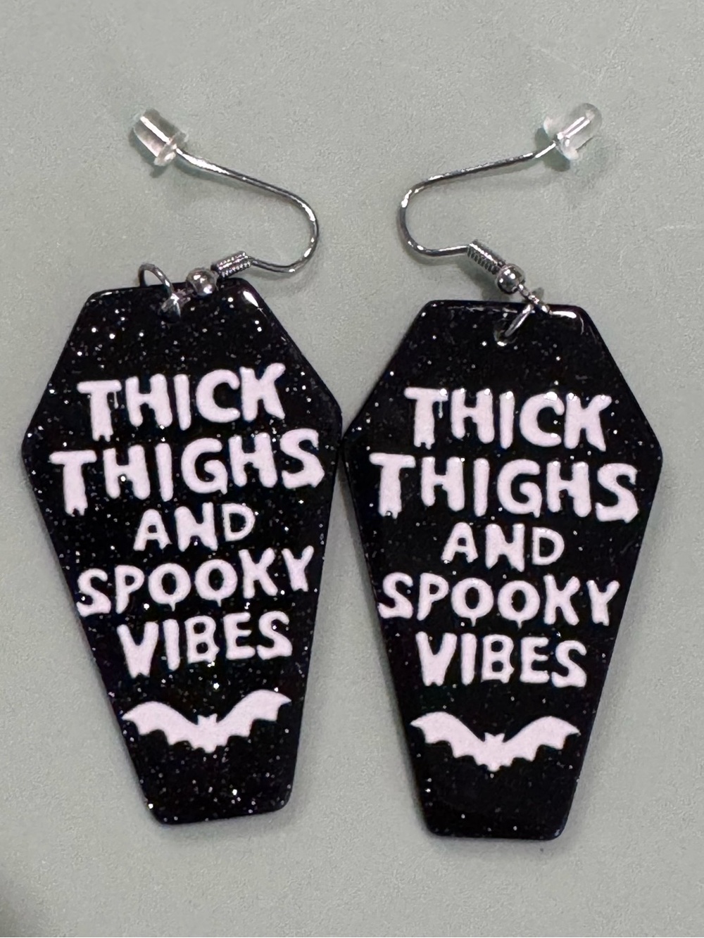 Halloween Thick Thighs Spooky vibes earrings